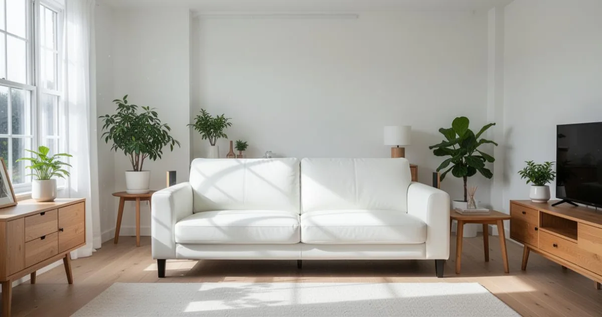 Nettoyage de salon : les 5 meilleures méthodes pour raviver un canapé en simili cuir blanc