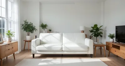 Nettoyage de salon : les 5 meilleures méthodes pour raviver un canapé en simili cuir blanc