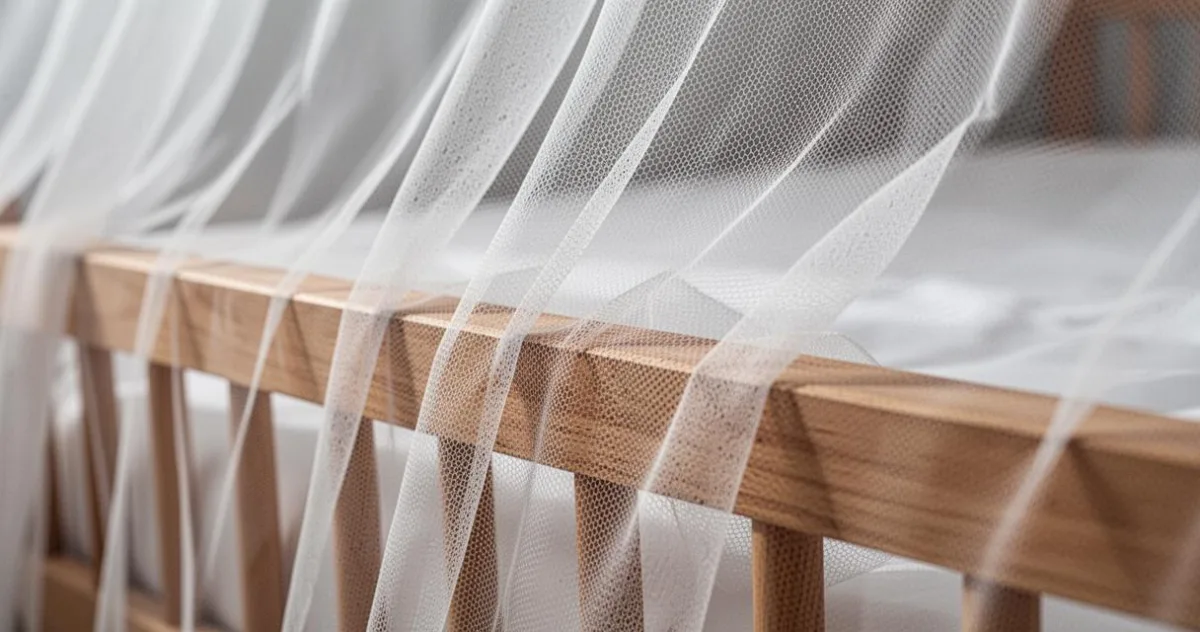 Transformez la chambre de votre bébé avec un ciel de lit moustiquaire vintage au style étoilé – image 3