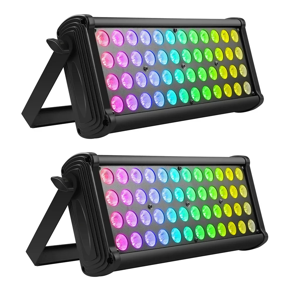 Applique murale LED RVB noire, lot de 2 pièces