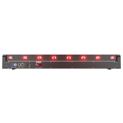 Barre à LED RGBW 8 × 12 W DMX512 de scène – image 3