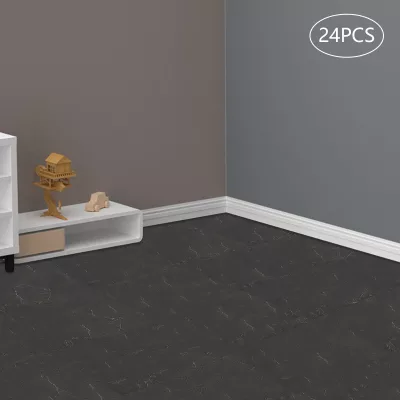 Carreaux de sol autocollants gris pierre