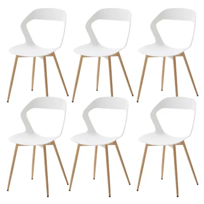 Chaise de salle à manger ajourée en plastique