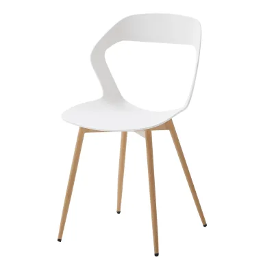 Chaise de salle à manger ajourée en plastique – image 2
