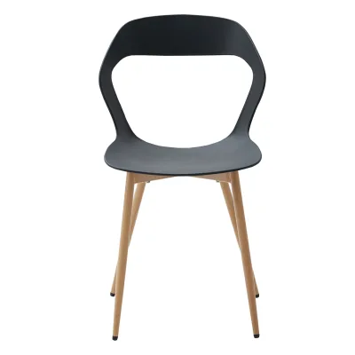 Chaise de salle à manger ajourée en plastique – image 3