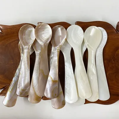 Cuillère à dessert en nacre, 9 à 13 cm – image 2