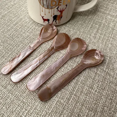 Cuillère à dessert en nacre, 9 à 13 cm – image 3