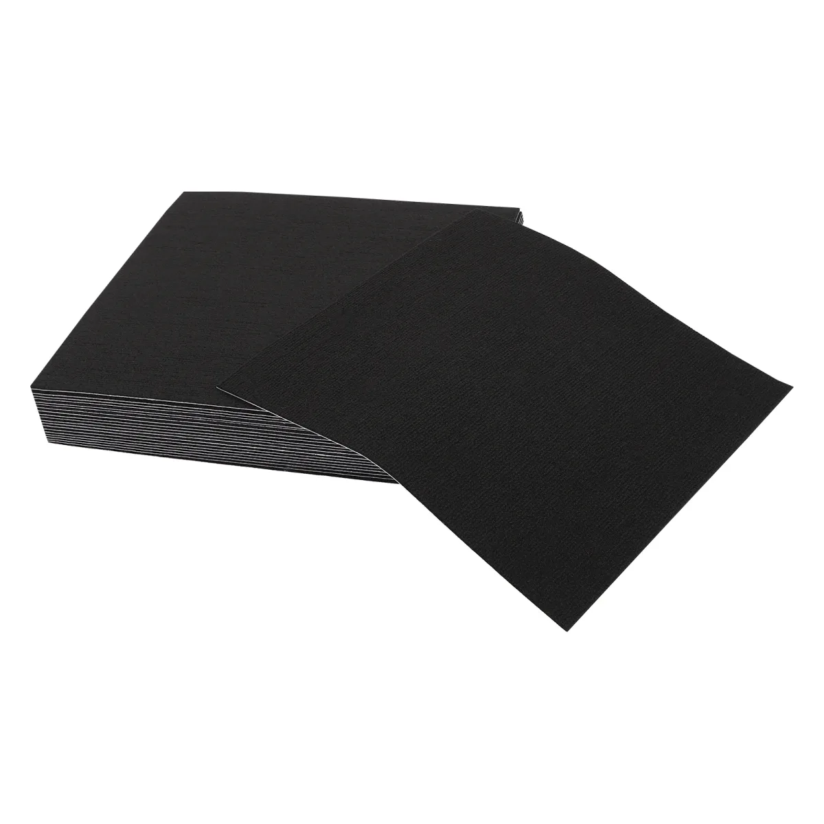 Dalles de tapis carrées noires, 20 pièces