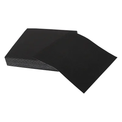 Dalles de tapis carrées noires, 20 pièces