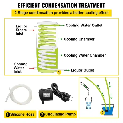 Distillateur d'alcool en acier inoxydable – image 3