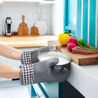 Gant de four en silicone antidérapant, allongé – image 2