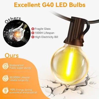 Guirlande lumineuse LED extérieure 20 m – image 3