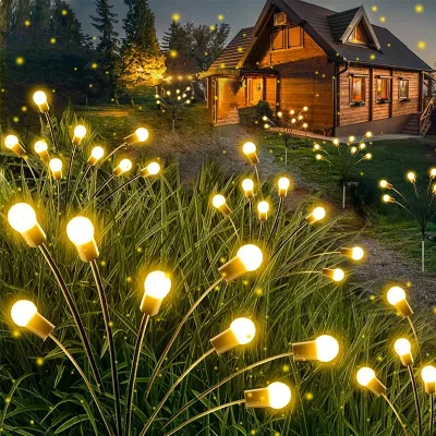 Guirlande solaire lucioles pour jardin, 10 LED