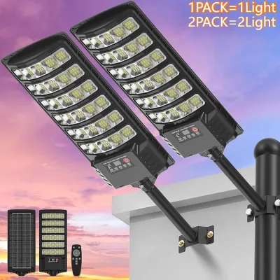 Lampadaire solaire d'extérieur avec détecteur