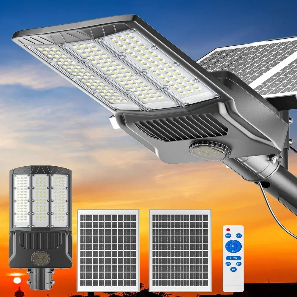 Lampadaire solaire d'extérieur en aluminium