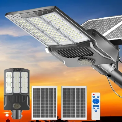Lampadaire solaire d'extérieur en aluminium