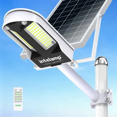 Lampadaire solaire LED à deux détecteurs