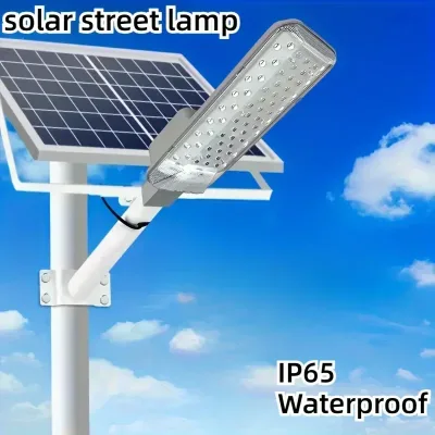 Lampadaire solaire LED en fer pour jardin