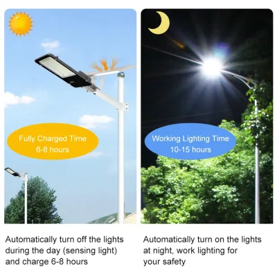 Lampe solaire extérieure en aluminium 300 W – image 2
