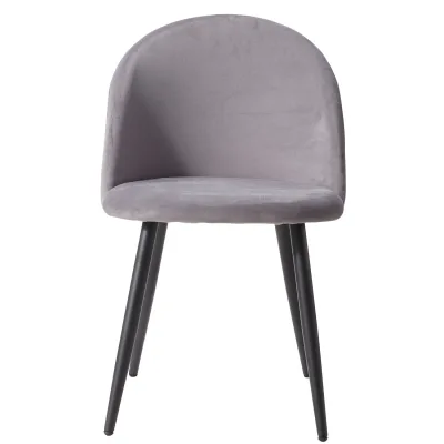 Lot de 2 chaises de salle à manger en velours – image 2