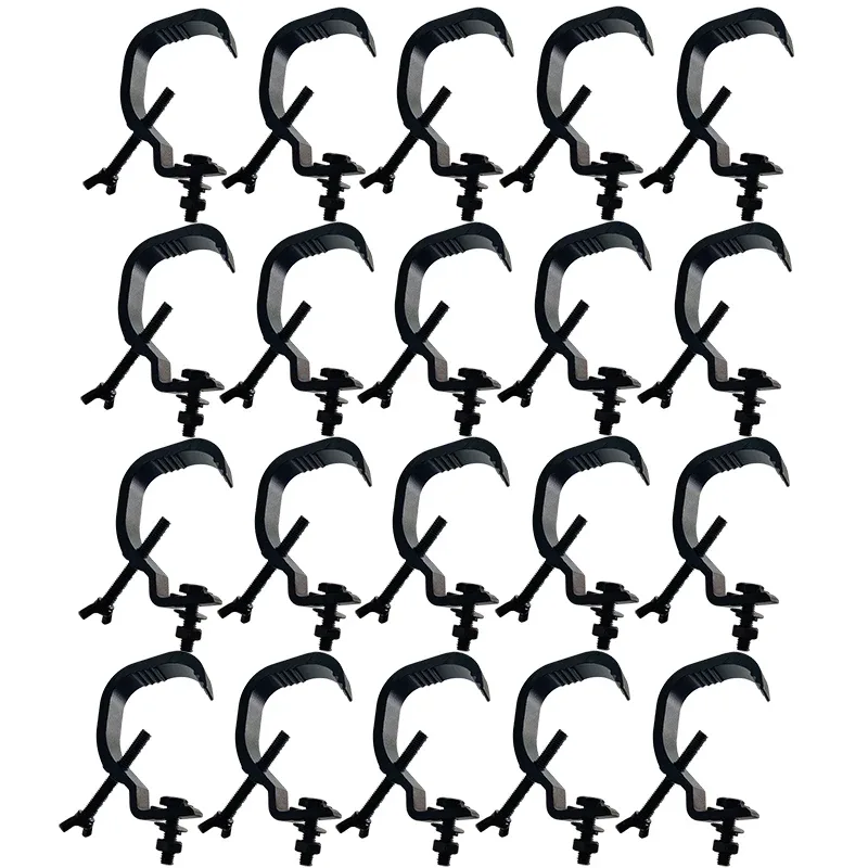 Lot de 20 pinces en aluminium pour projecteurs