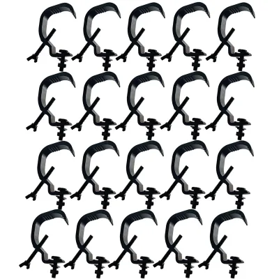 Lot de 20 pinces en aluminium pour projecteurs