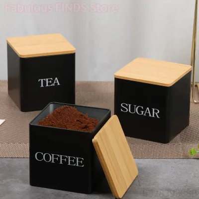 Lot de 3 boîtes de rangement en métal
