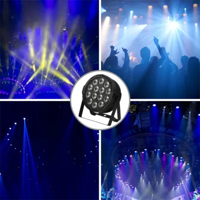 Projecteur de scène à 14 LED RGBW, noir – image 3
