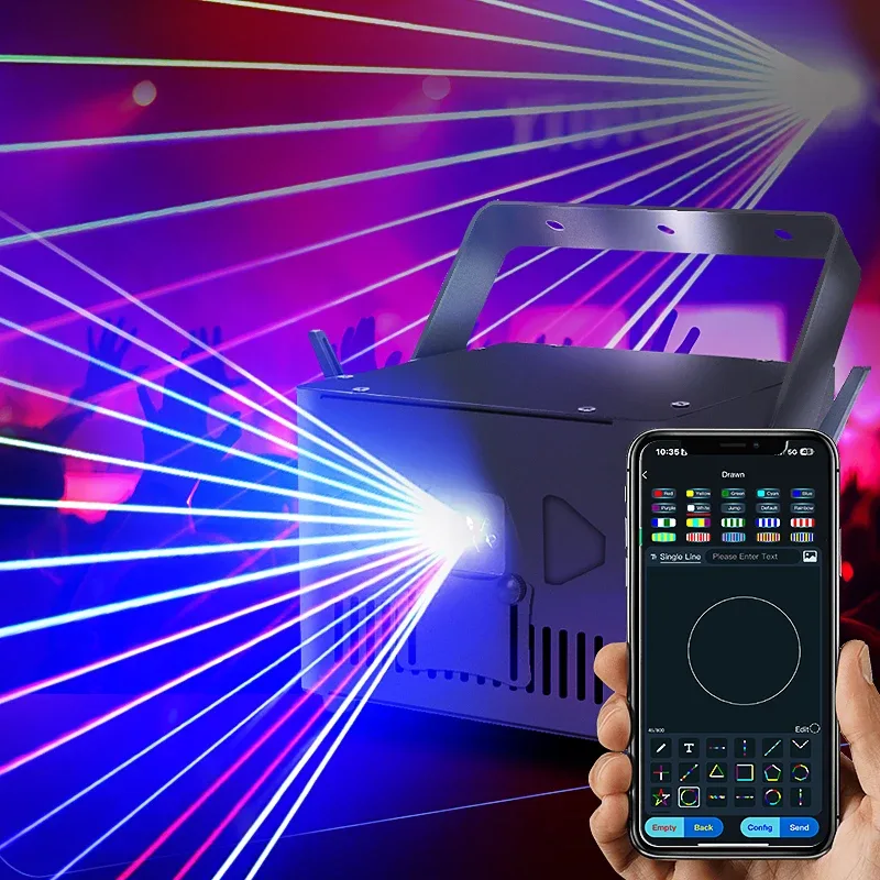Projecteur laser RVB 5 W pour scène et fête