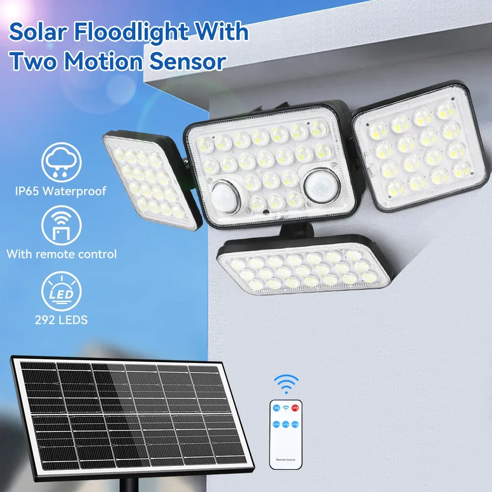 Projecteur solaire à détecteur de mouvement
